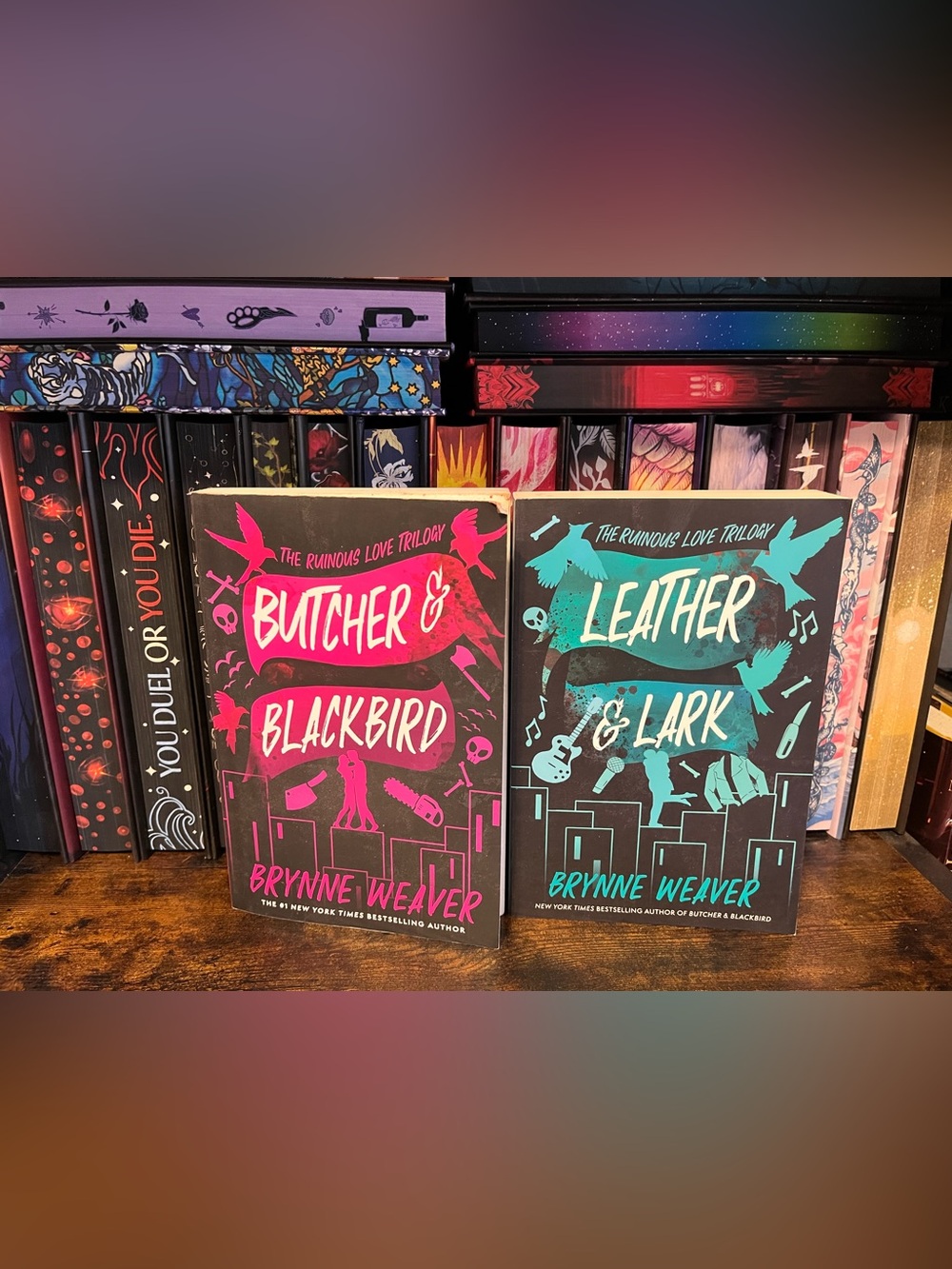 Butcher & Blackbird and Leather & Lark by Brynne Weaver Paperback Bundle New